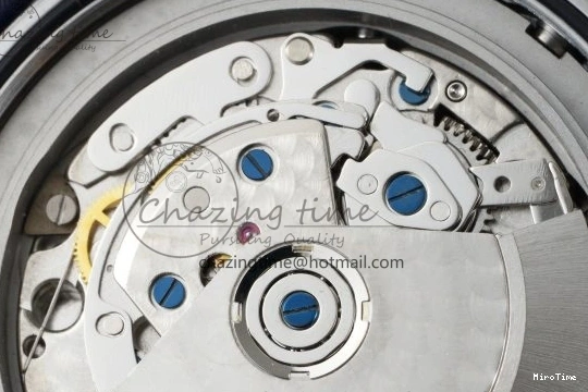 MIROTIME 0520 Pilot Chrono SS AZF 1:1 Best Edition Blue Dial on Brown Leather Strap A TimelessDesign 7060